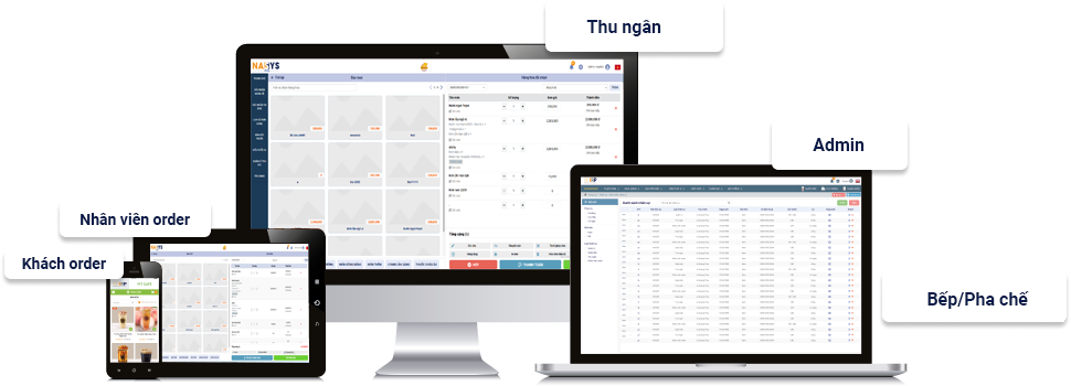 Giao diện phần mềm quản lý POS