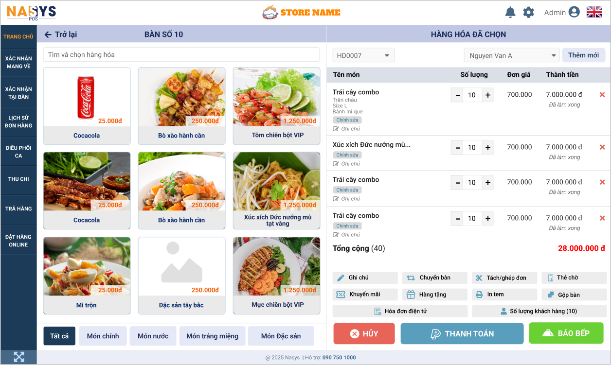 Hình minh họa nút Hóa đơn điện tử