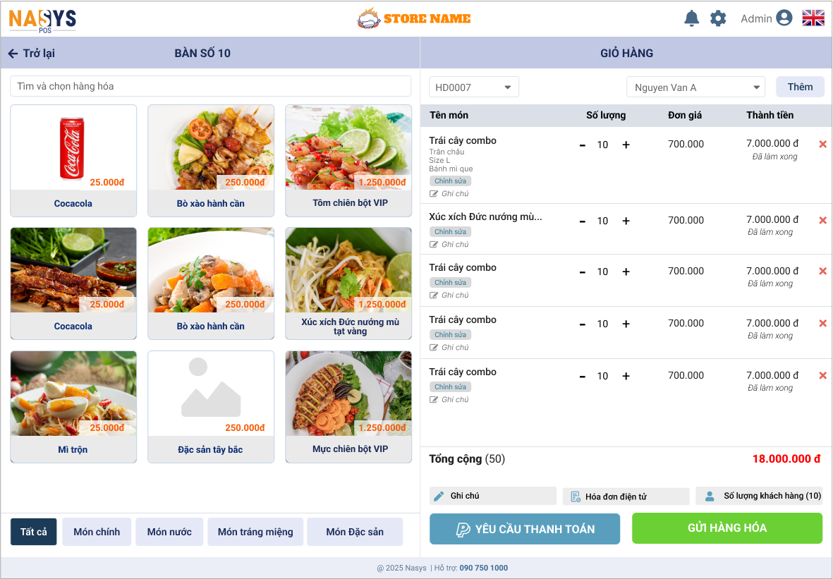 Hình minh họa nút Hóa đơn điện tử