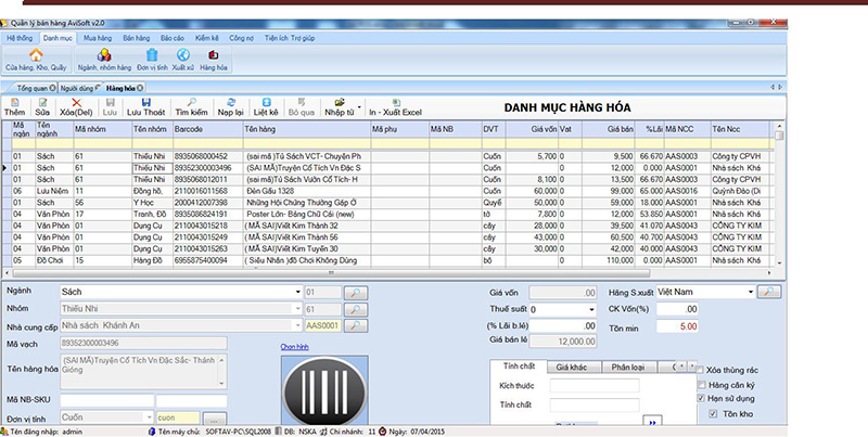 Phần mềm quản lý bán hàng AnVietSoft