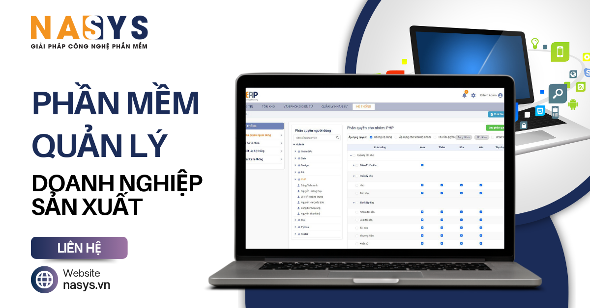 phần mềm quản lý doanh nghiệp sản xuất